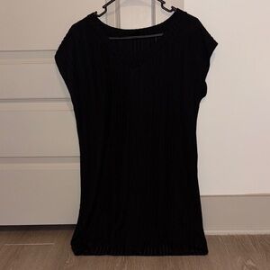 SHEIN Black V-Neck Dress